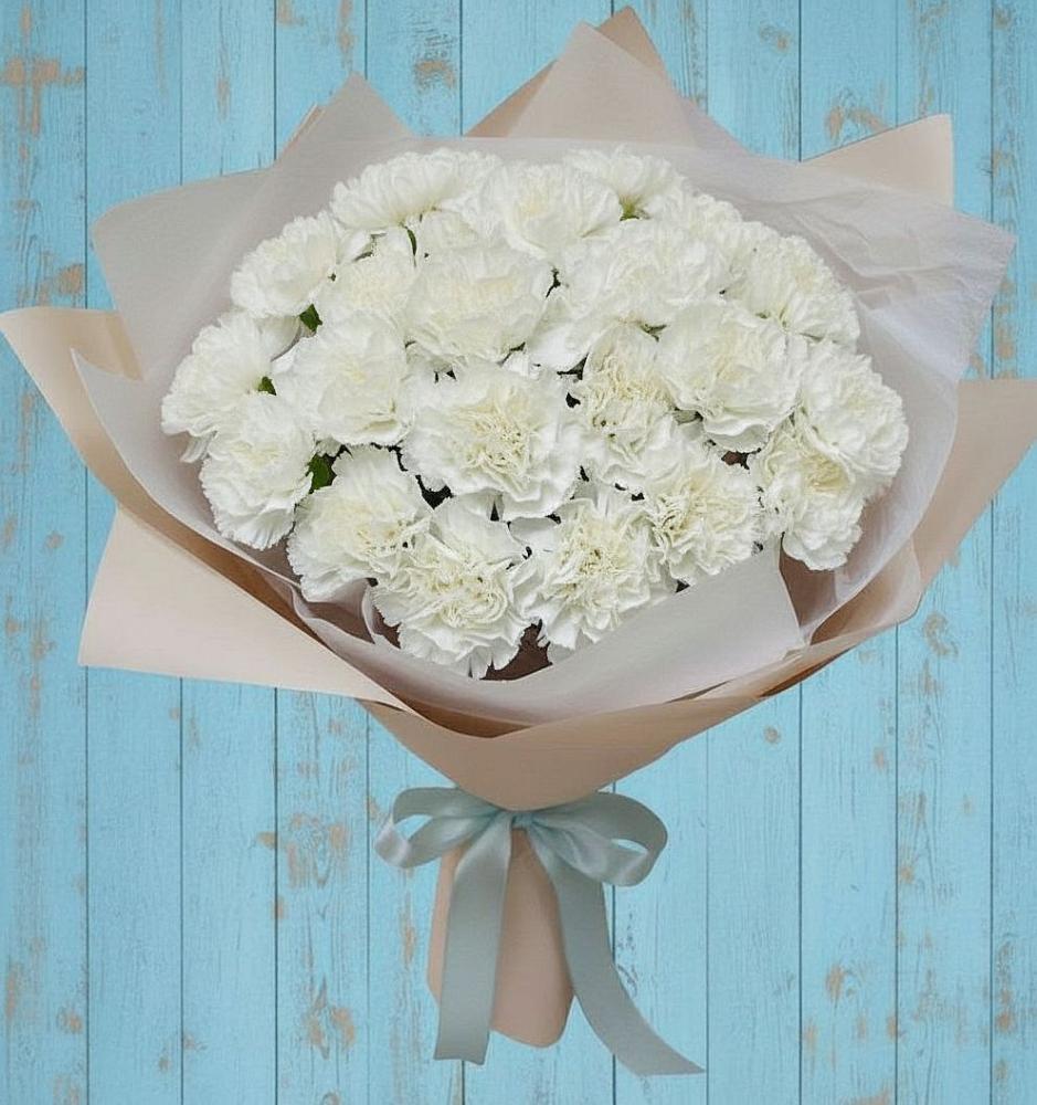 Букет цветов из: Гвоздики в Придорожной