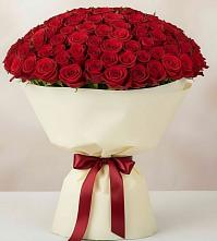Букет 101 Красная роза Милано в Придорожной