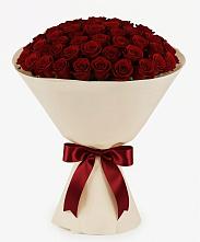 Букет 101 Бордовая роза Блэк Бакарра в Придорожной