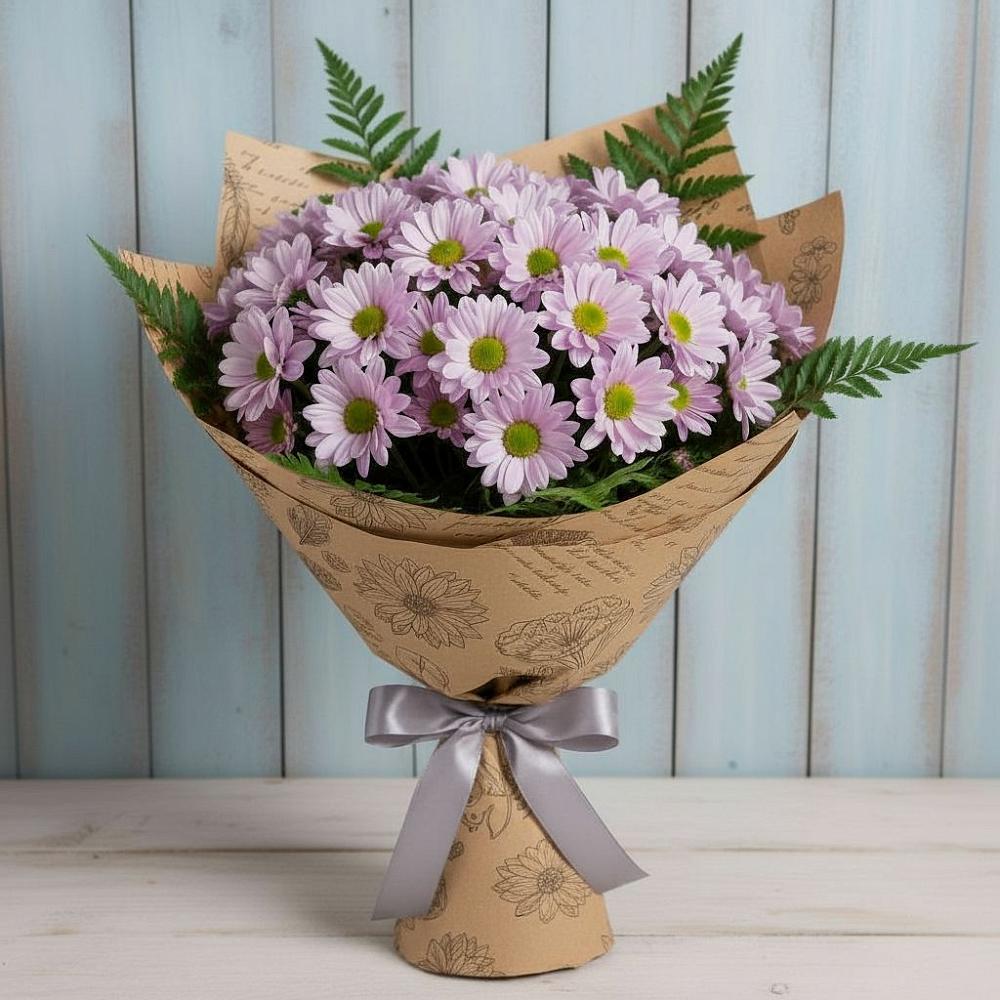 Букет цветов из: Хризантемы в Придорожной