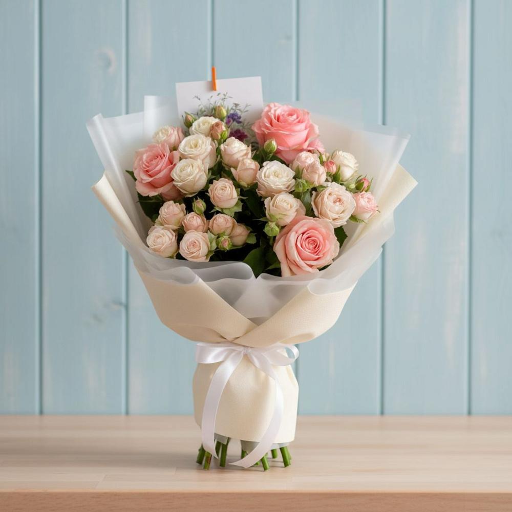 Букет цветов из: Розы в Придорожной