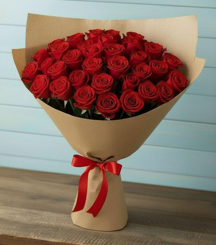Букет Красные розы Милано в Придорожной