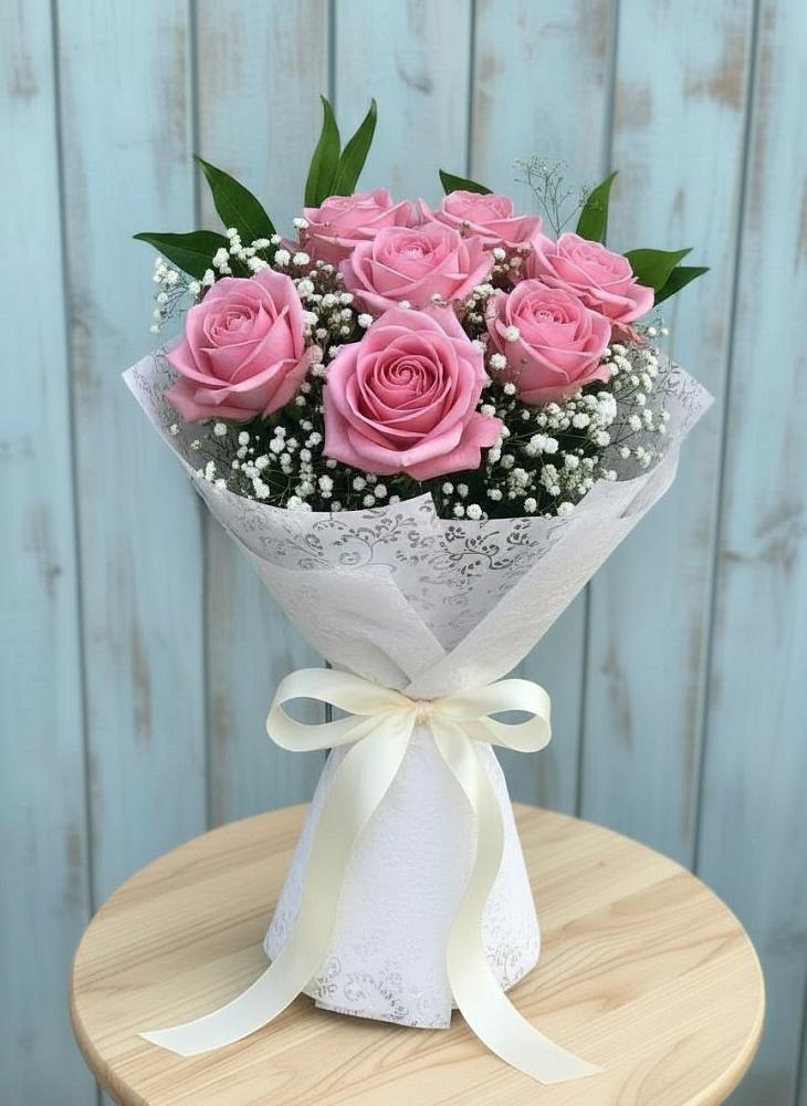 Букет цветов из: Розы в Придорожной