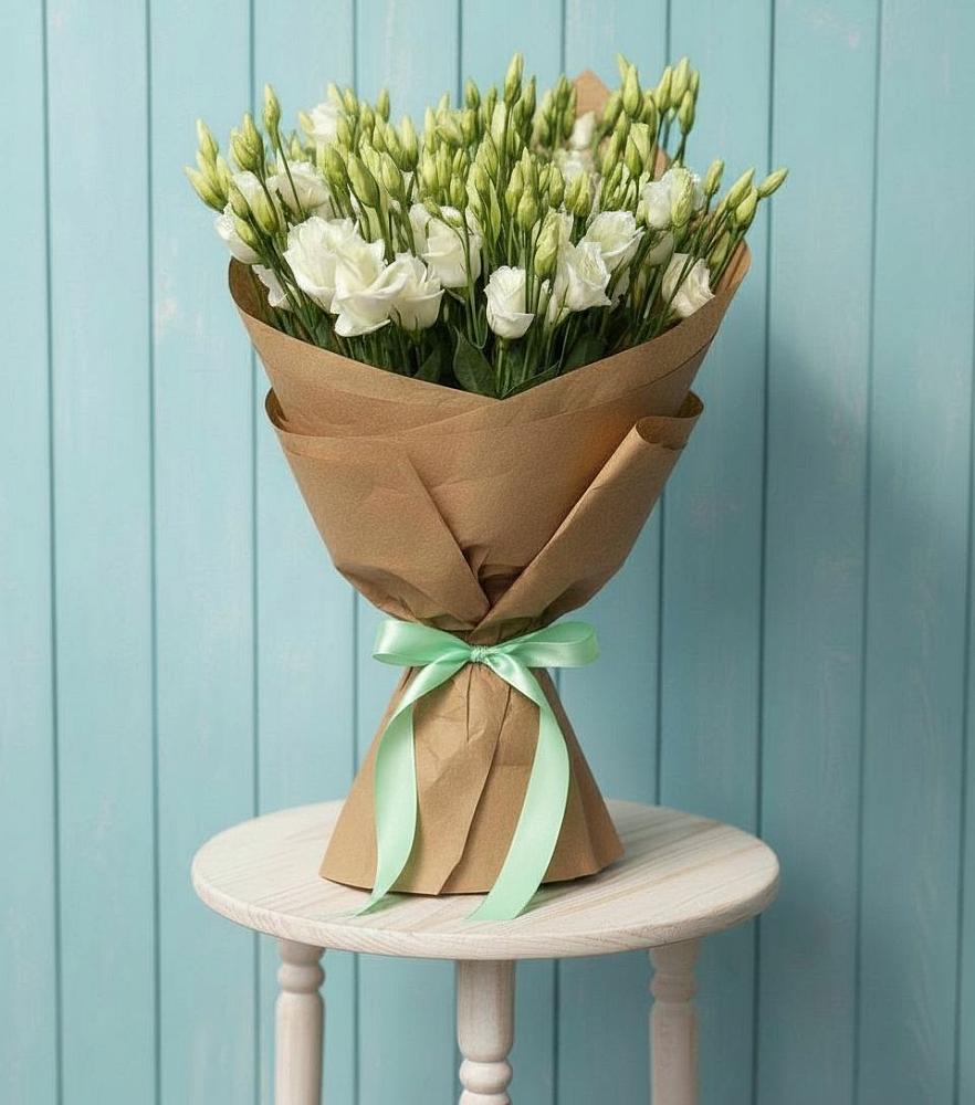 Букет цветов из: Лизиантусы в Придорожной