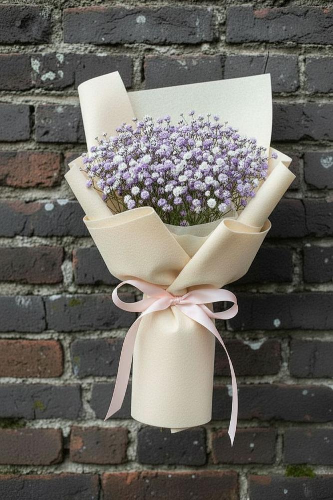 Букет цветов из: Гипсофила в Придорожной