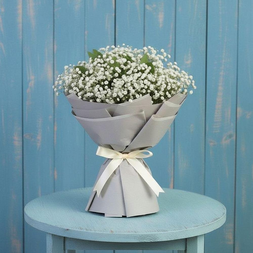 Букет цветов из: Гипсофила в Придорожной