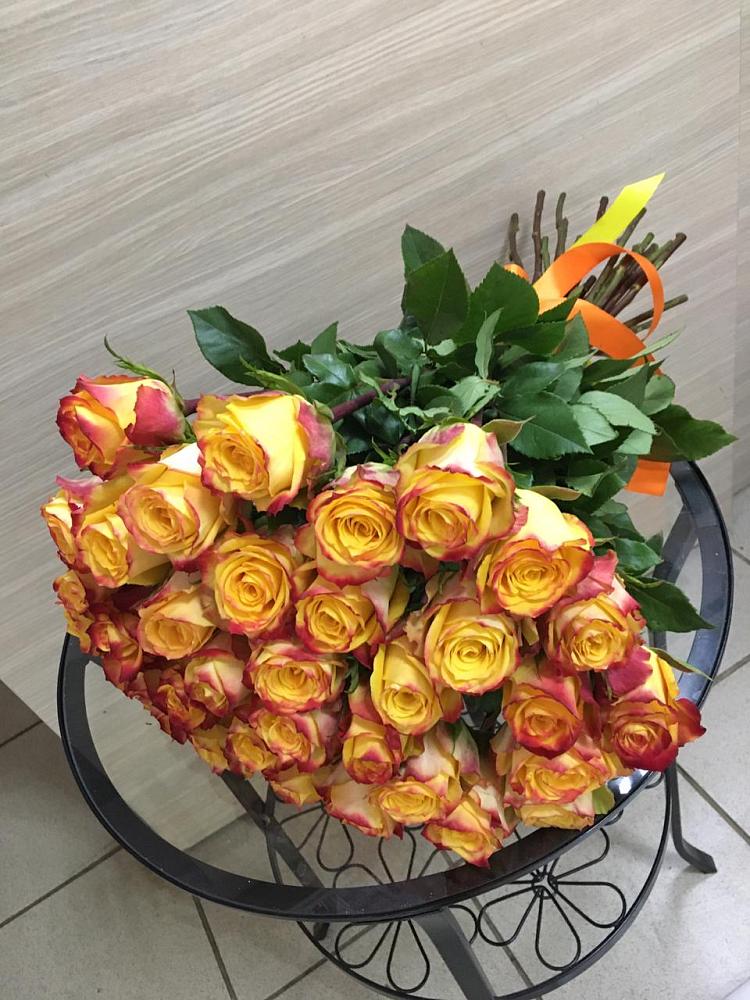 Букет Желтые розы в Придорожной
