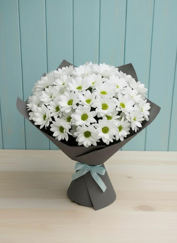 Букет цветов из: Хризантемы в Придорожной