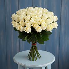 Букет 51 Белая роза Эдлесс Лав #REPLACE_PRED# Придорожной