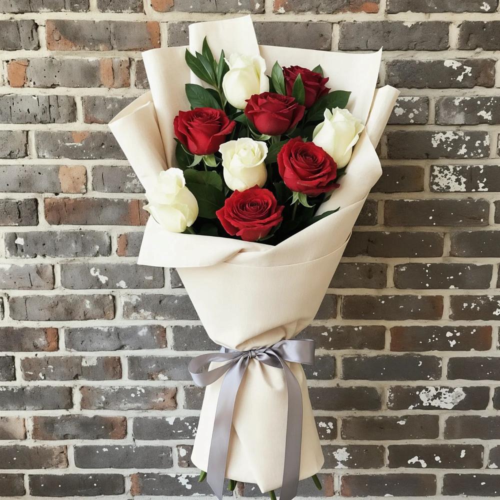 Букет цветов из: Розы в Придорожной