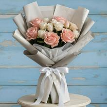 Букет цветов из:  Розы в Придорожной