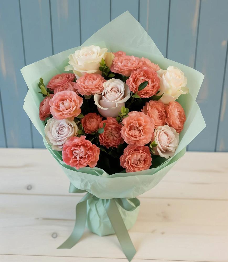 Букет цветов из: Розы в Придорожной