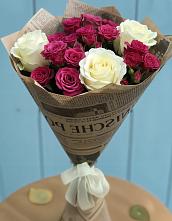 Букет цветов из:  Розы в Придорожной