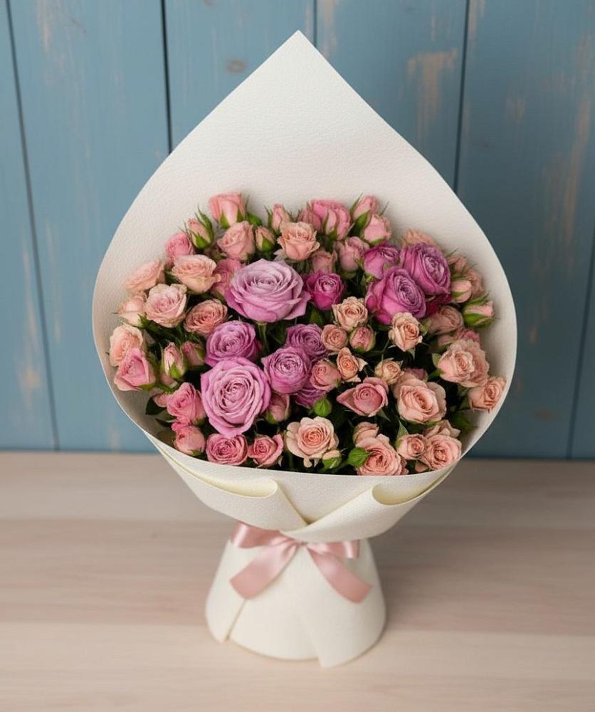 Букет цветов из: Розы в Придорожной