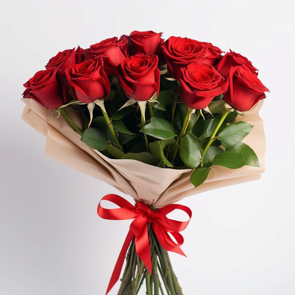 Букет 11 Красных роз Эдлесс Лав в Придорожной